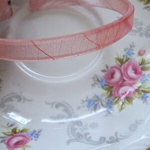 Pink Leaf Pattern Bangle